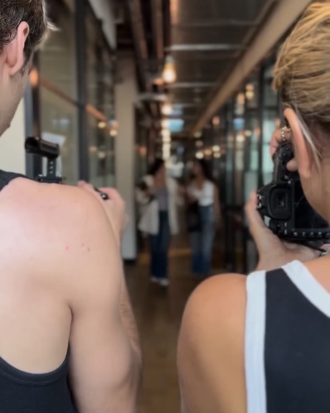 On set production — behind the scenes