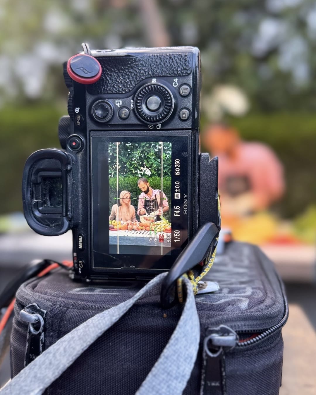 On set production — camera frame